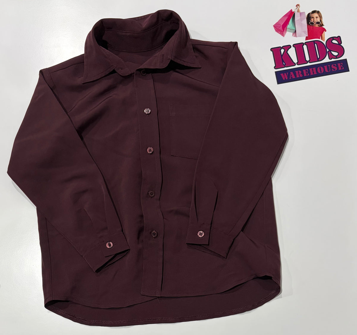 Bamboo Purple Long Sleeve Top Size 5
