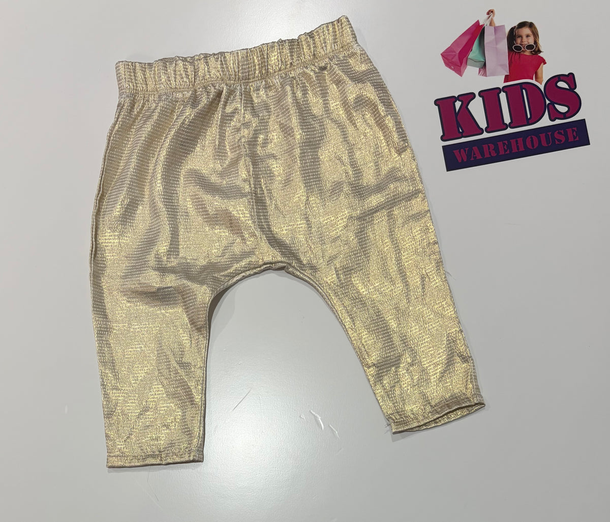 Peter Morrissey Gold Shimmer Pants Size 0