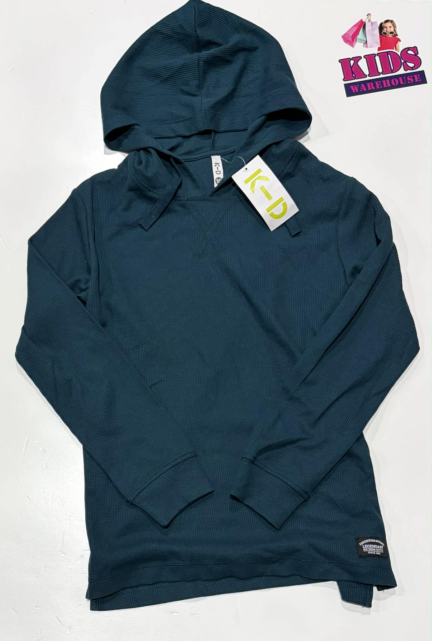 K-D Dark Green Hoodie Size 10