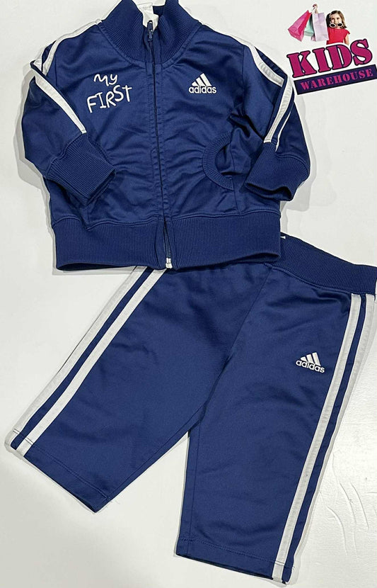 Adidas Blue & White 2 Piece Set Size 0