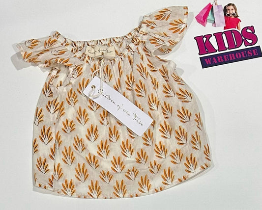 New Children Of The Tribe White & Orange Top Size 0