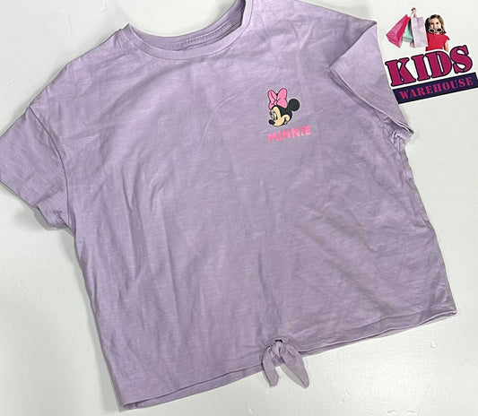 M&S Disney Purple Top With Minnie Mouse Print Size 7-8