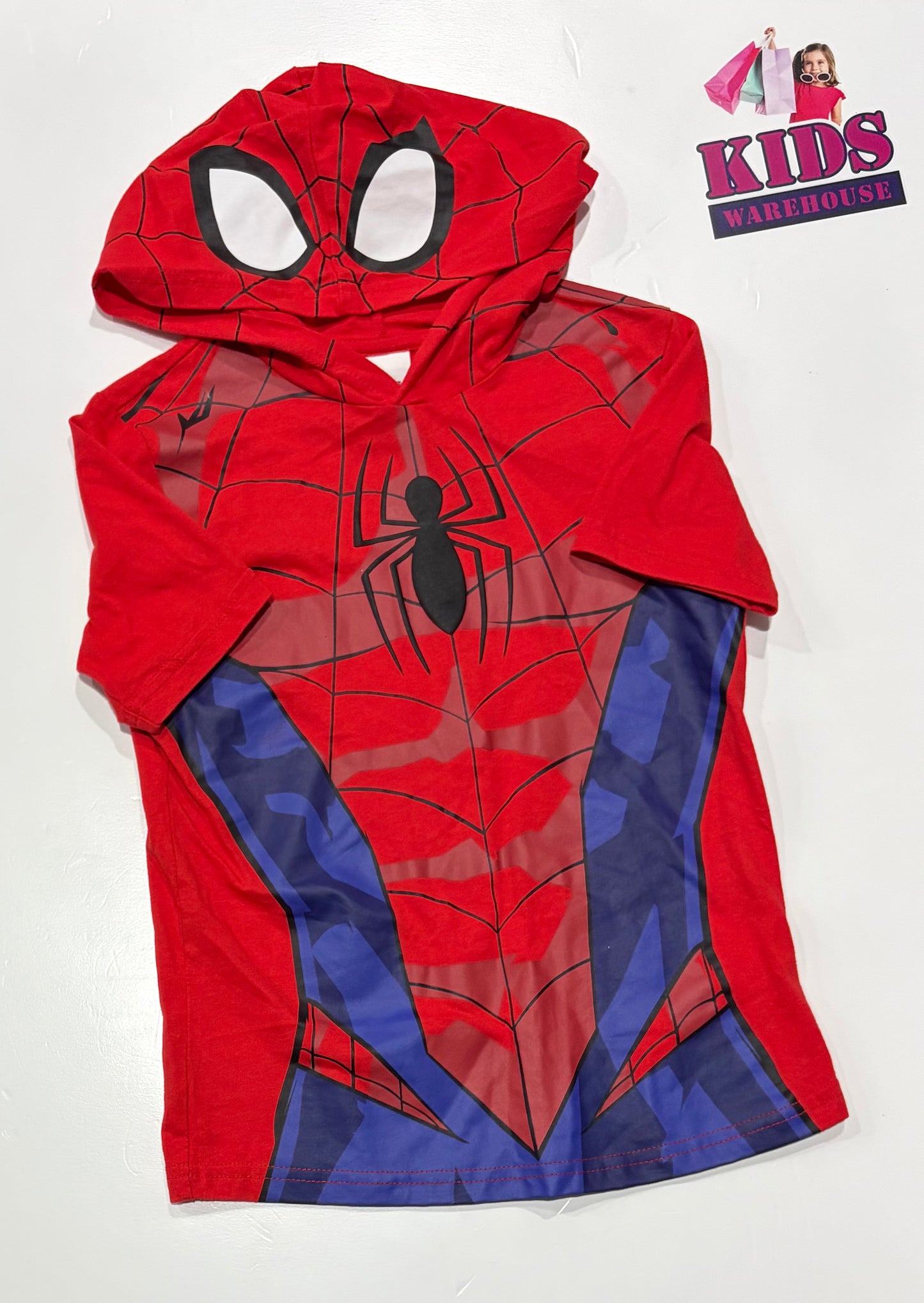 Marvel Spiderman Red, Spiderman Suit Print Hooded Top Size 6