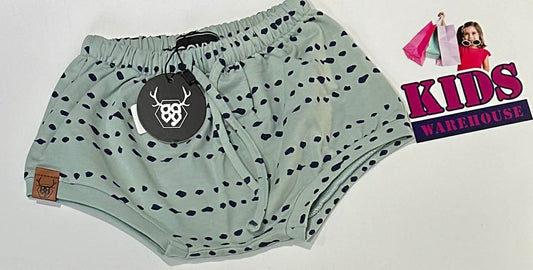 New Oovy Green Shorts With Black Dot Pattern Size 2