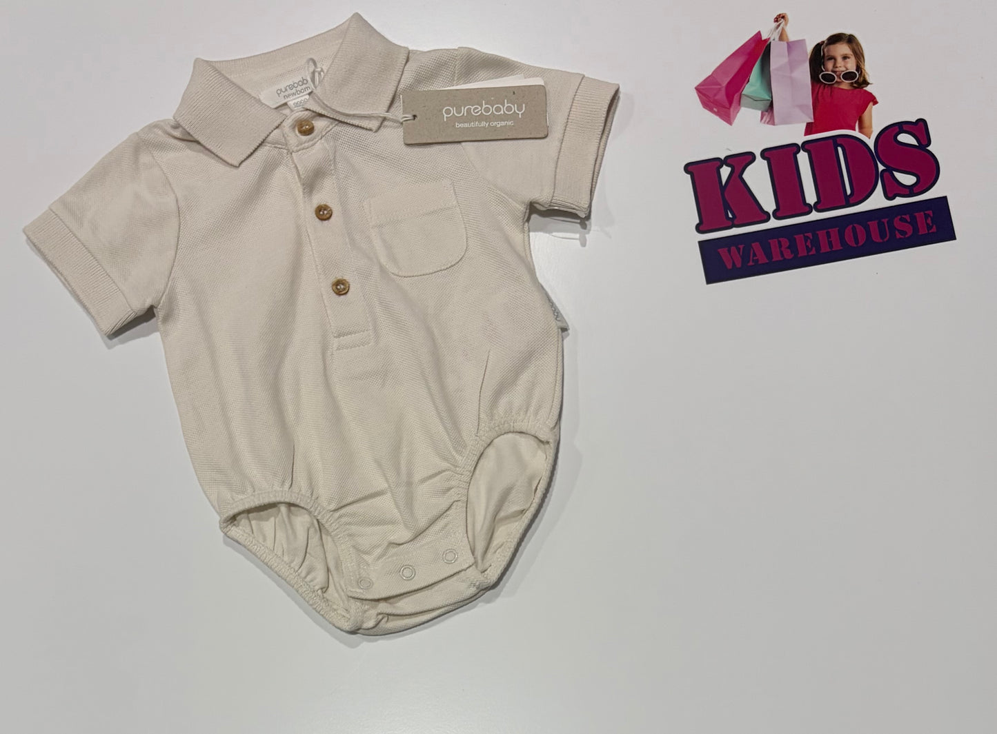 Not Used Purebaby White Bodysuit Size 0000