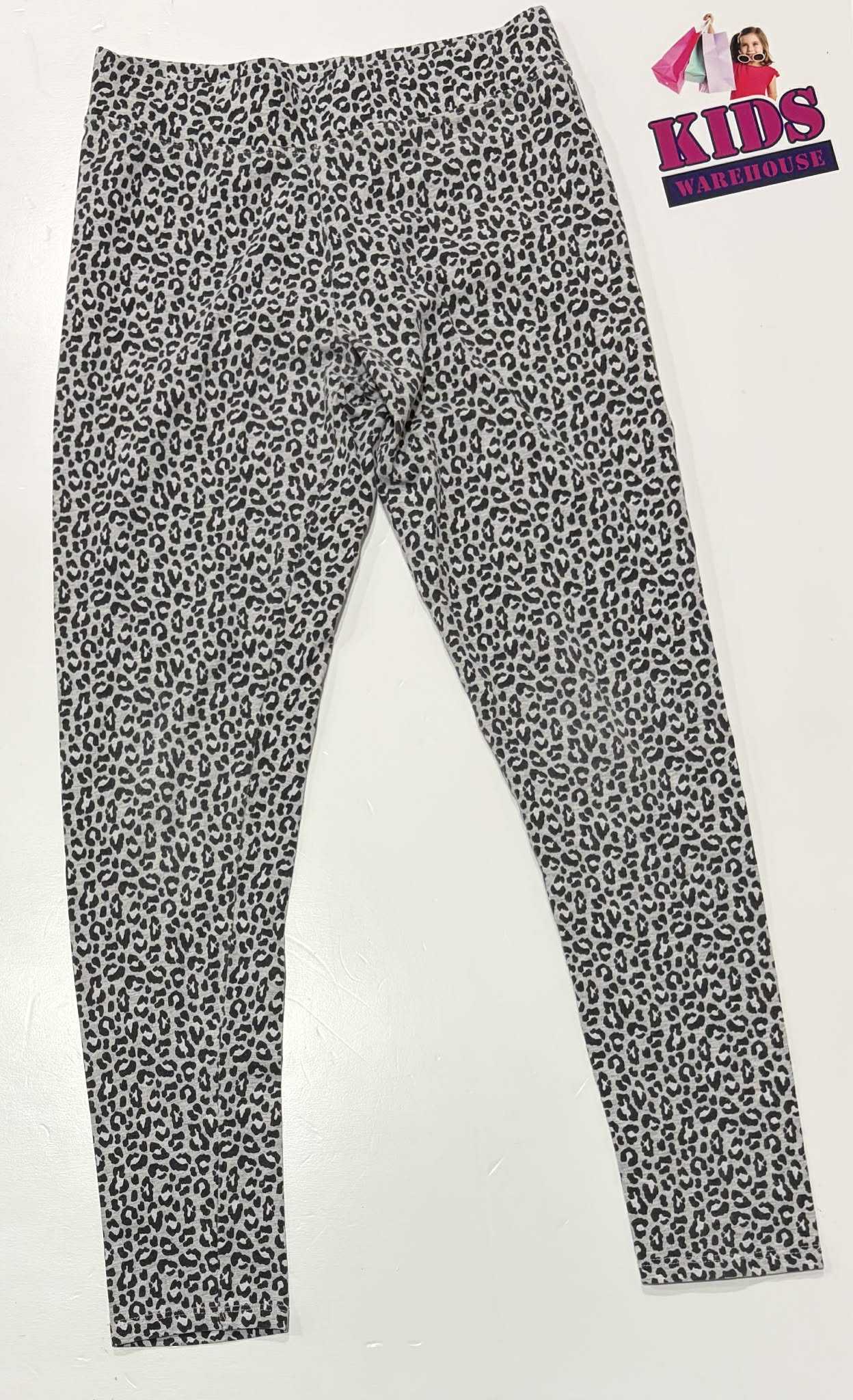 Target Grey Pants With Black Leopard Pattern Size 12