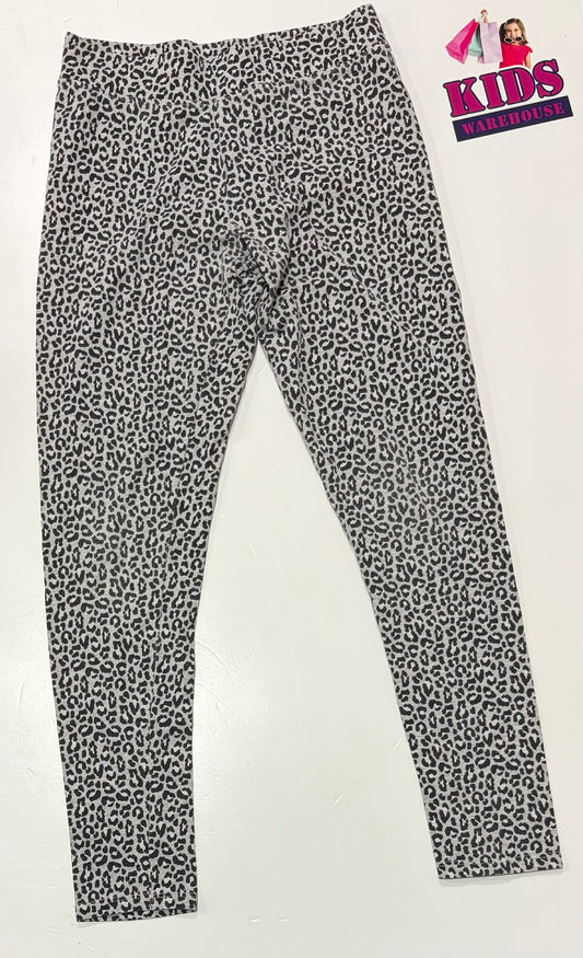 Target Grey Pants With Black Leopard Pattern Size 12