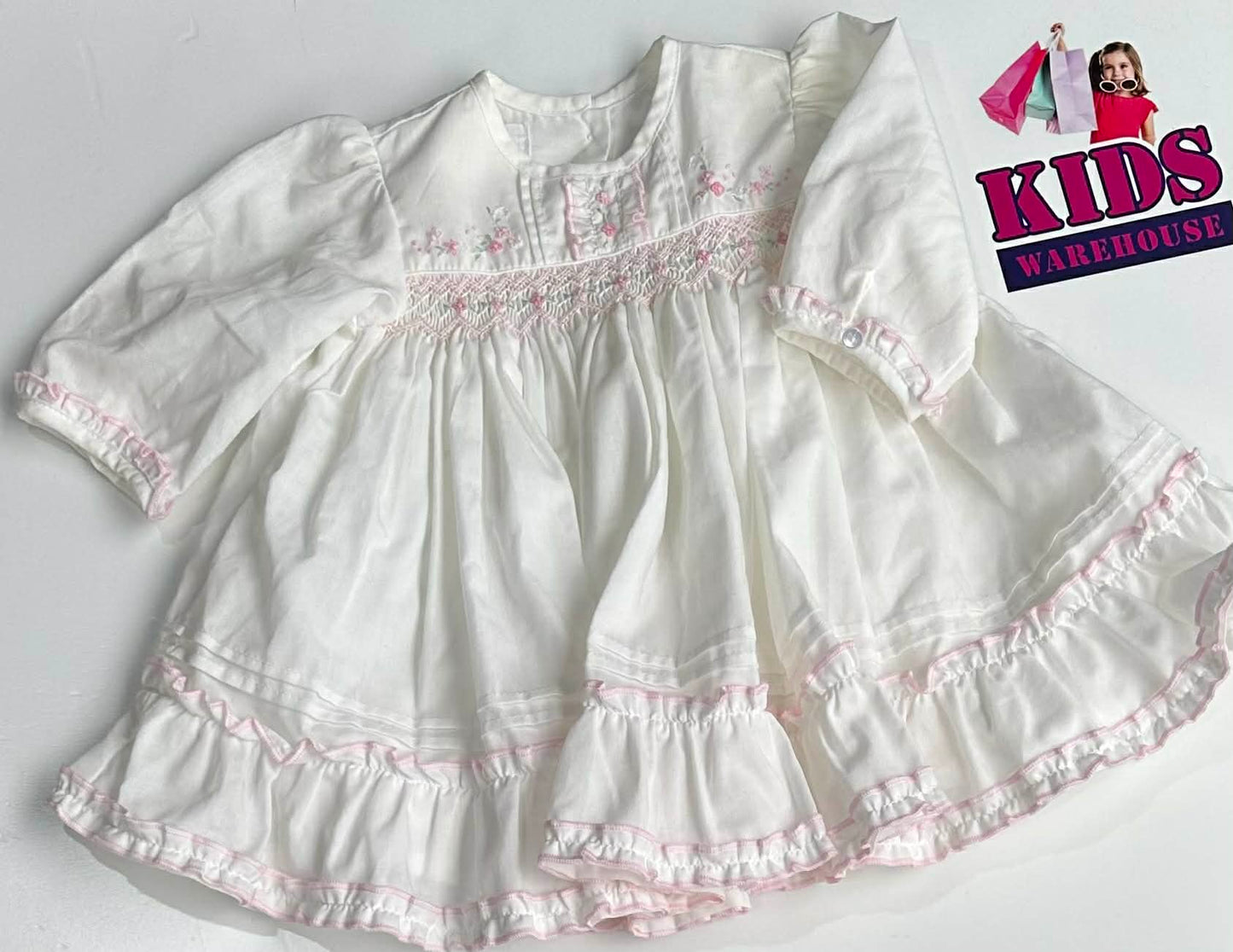 Kaboosh White & Pink Dress Size 000