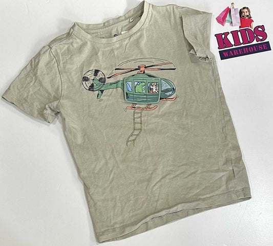 Target Green Top With Helicopter Print Size 5