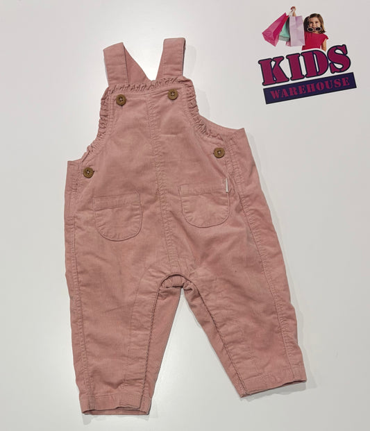 Sprout Pink Corduroy Overalls Size 00