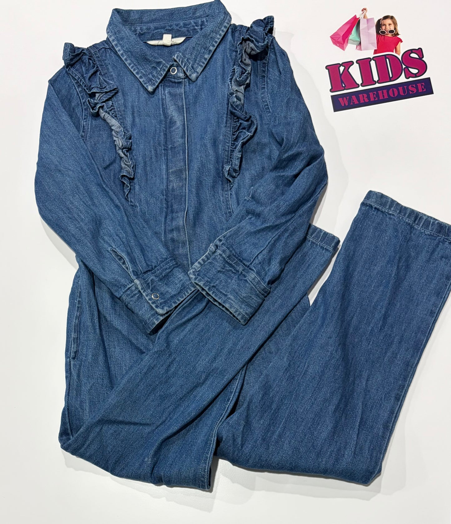 Milkshake Denim Onsie Size 7