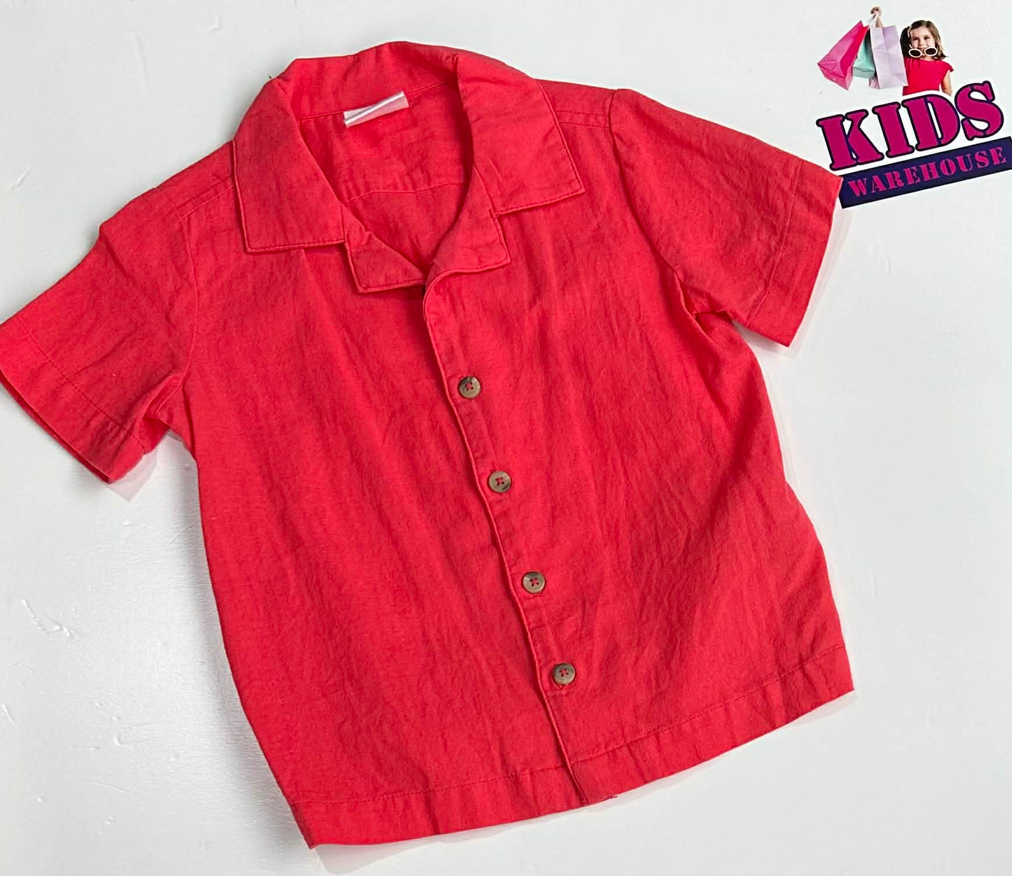 Cotton On Red Shirt Size 2