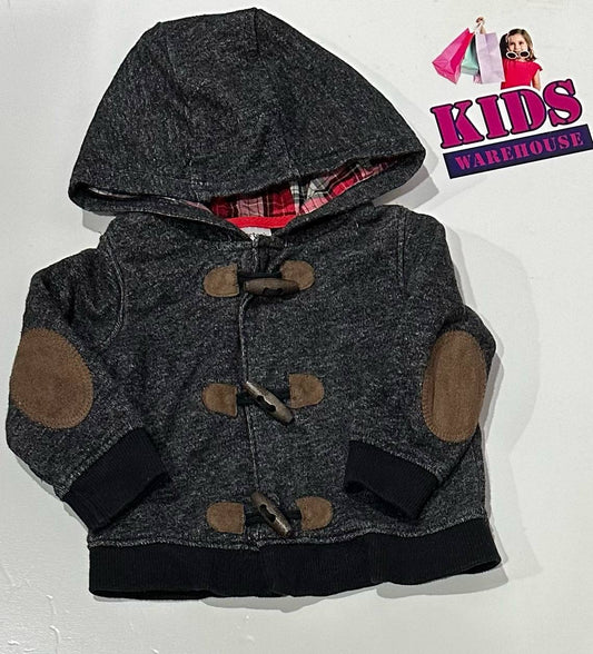 Carters Black & Brown Hoodie Size 9