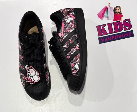 Adidas x James Jarvis Superstar Black, Pink, White Runners Size US3.5/UK3 (Older Child)