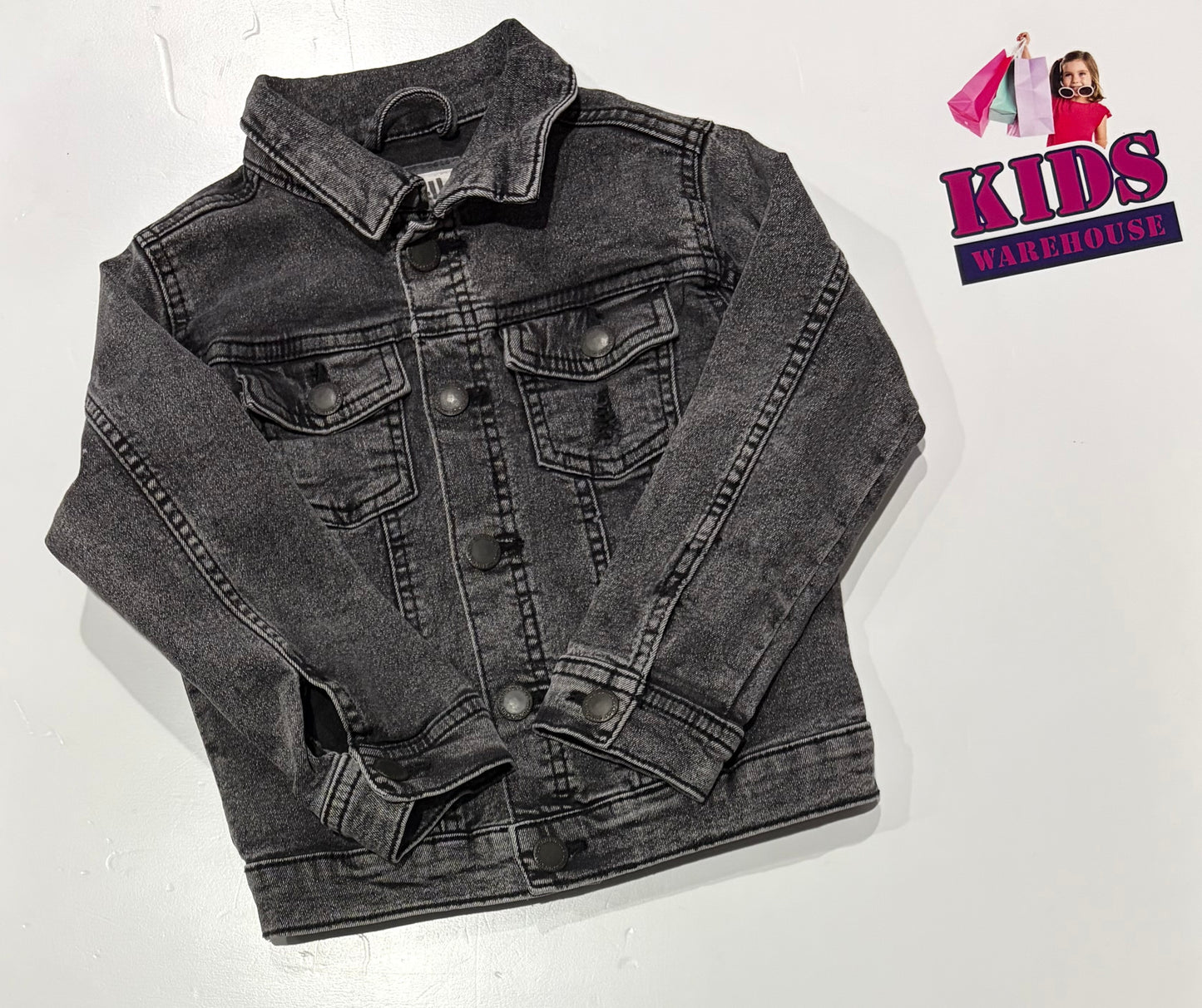 Cotton On Black Denim Jacket Size 3