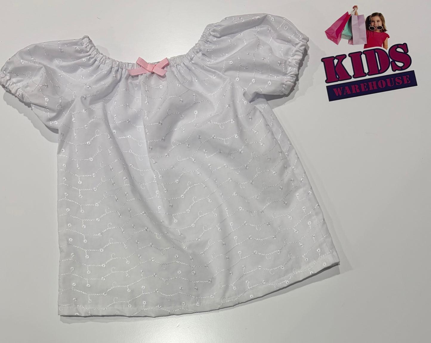Bella's Kids Creations White Top Size 6