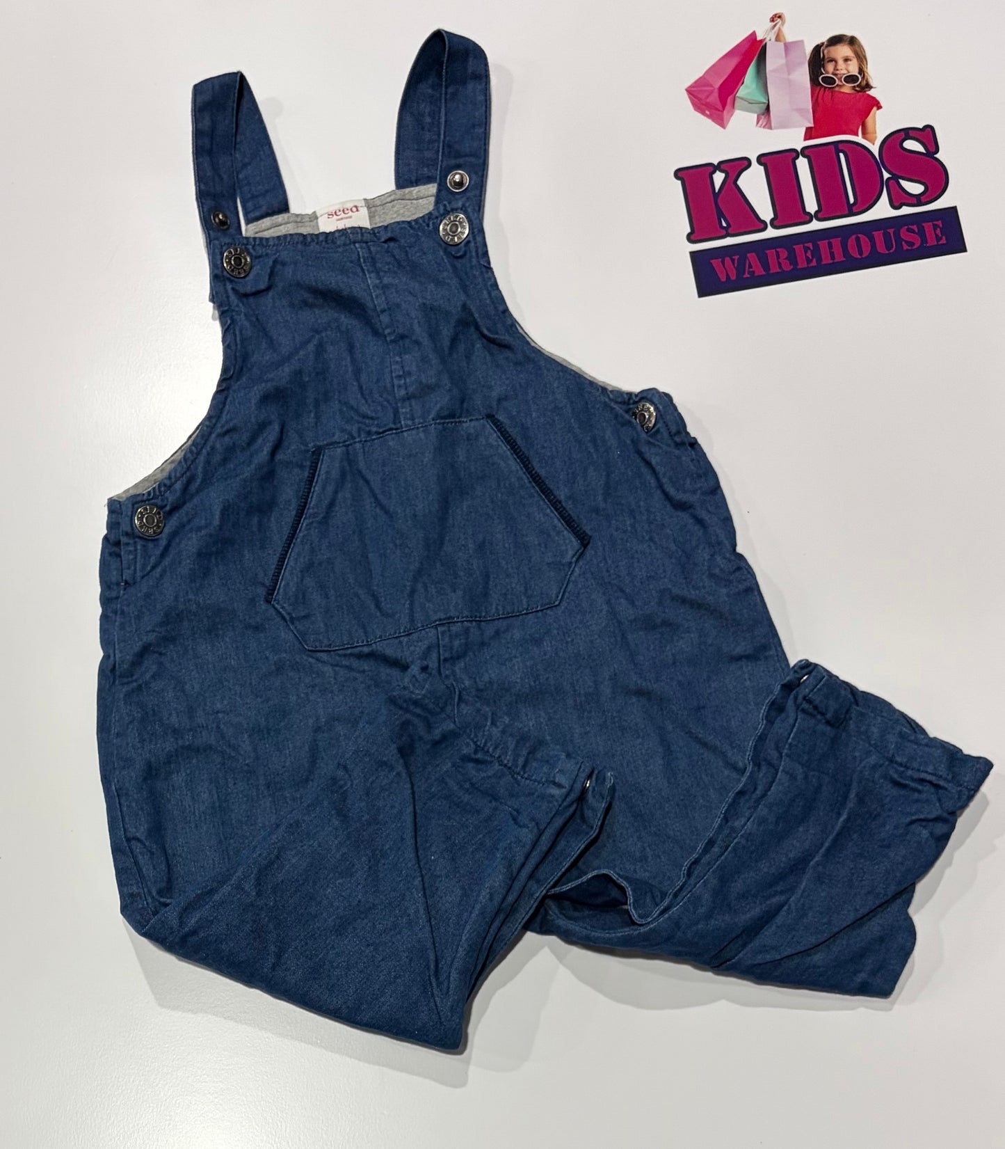 Seed Heritage Blue Overalls Size 1