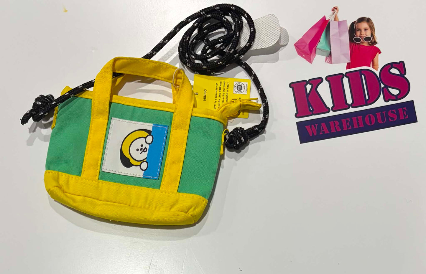 Not Used Miniso Chimmy Green, Yellow Bag