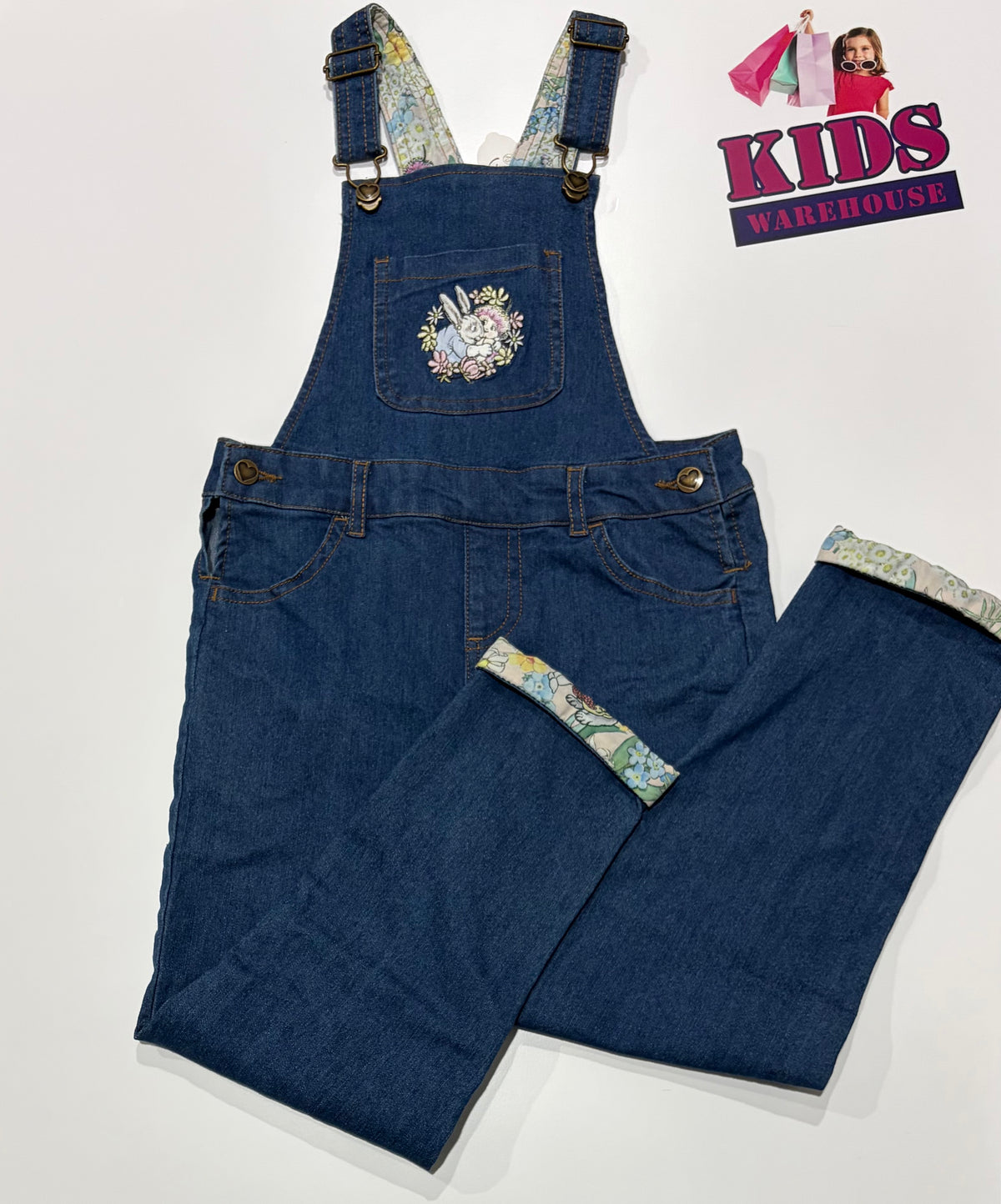 Not Used May Gibbs Gumnut Babies Denim Overalls Size 5