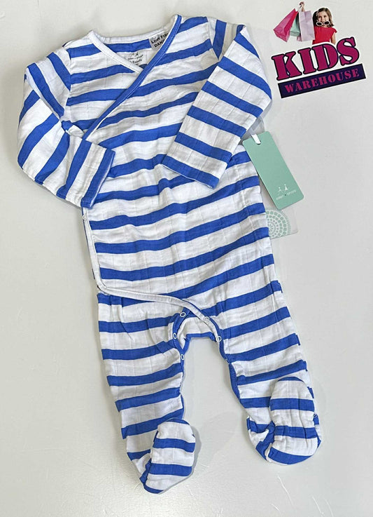 New Aden + Anais White & Blue Jumpsuit Size 0