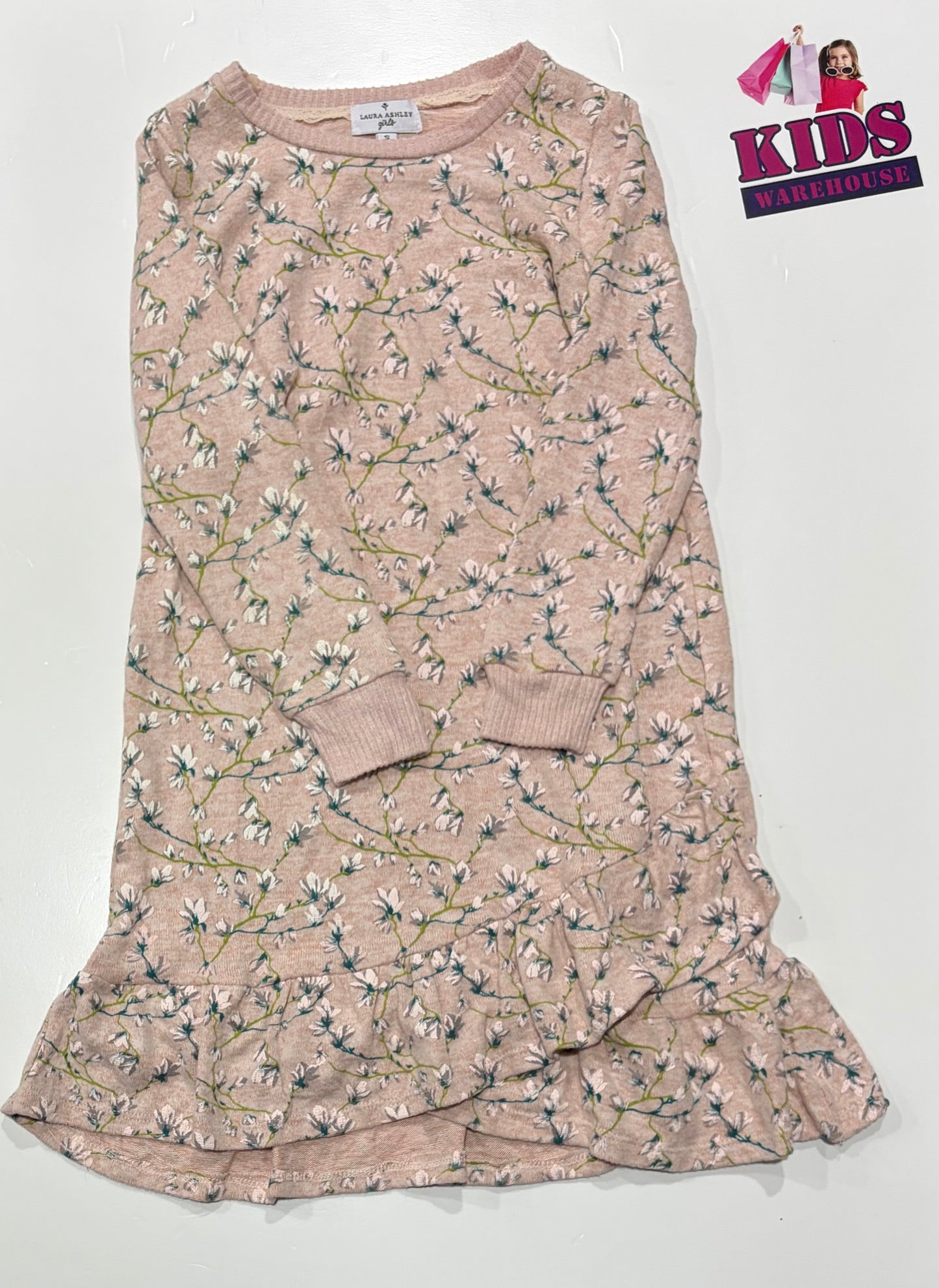 Laura Ashley Pink, Floral Stretchy Dress Size 10