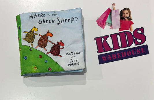 'Where Is The Green Sheep?' Fabric Baby Book