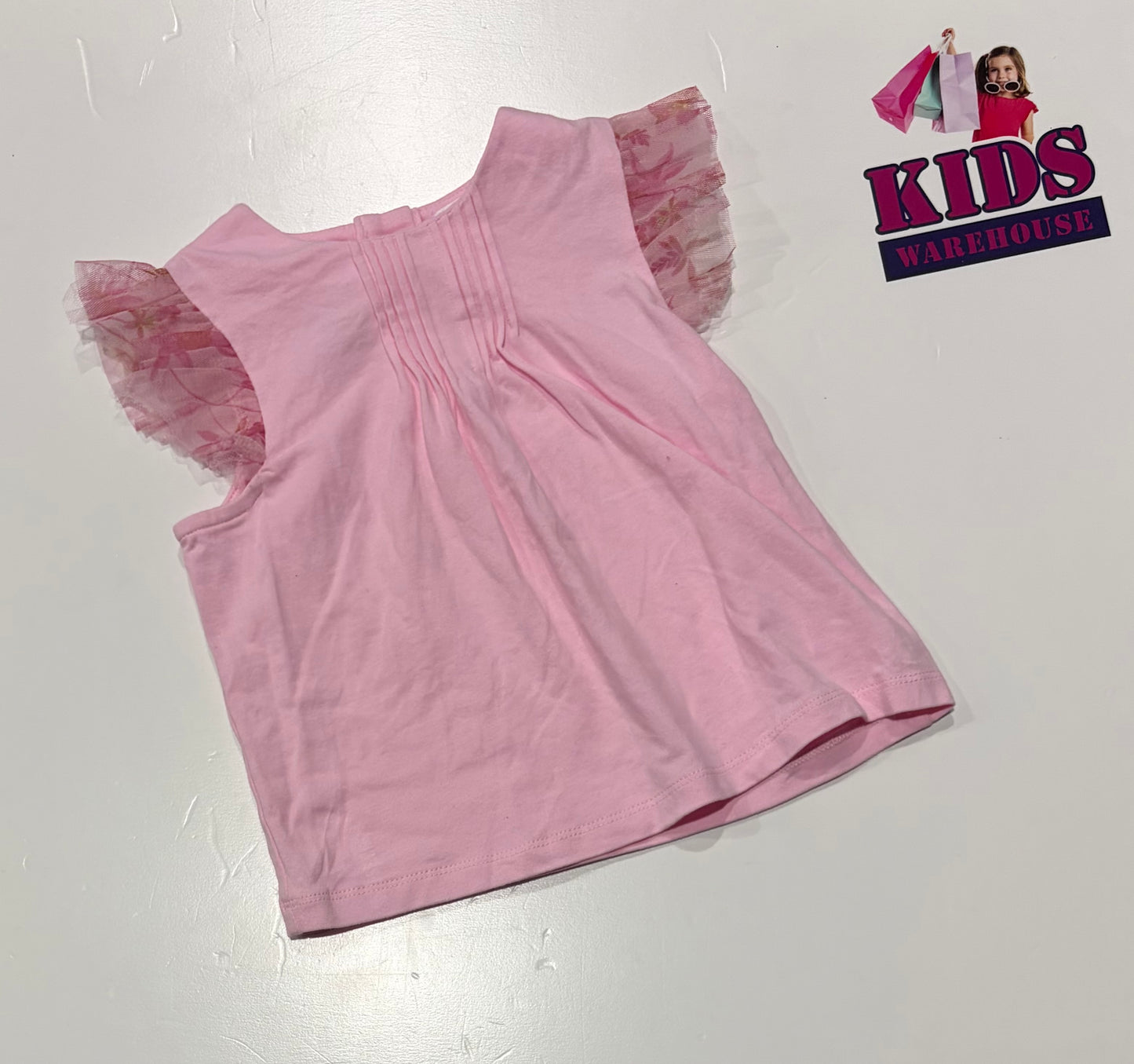 Origami Pink Top Size 4