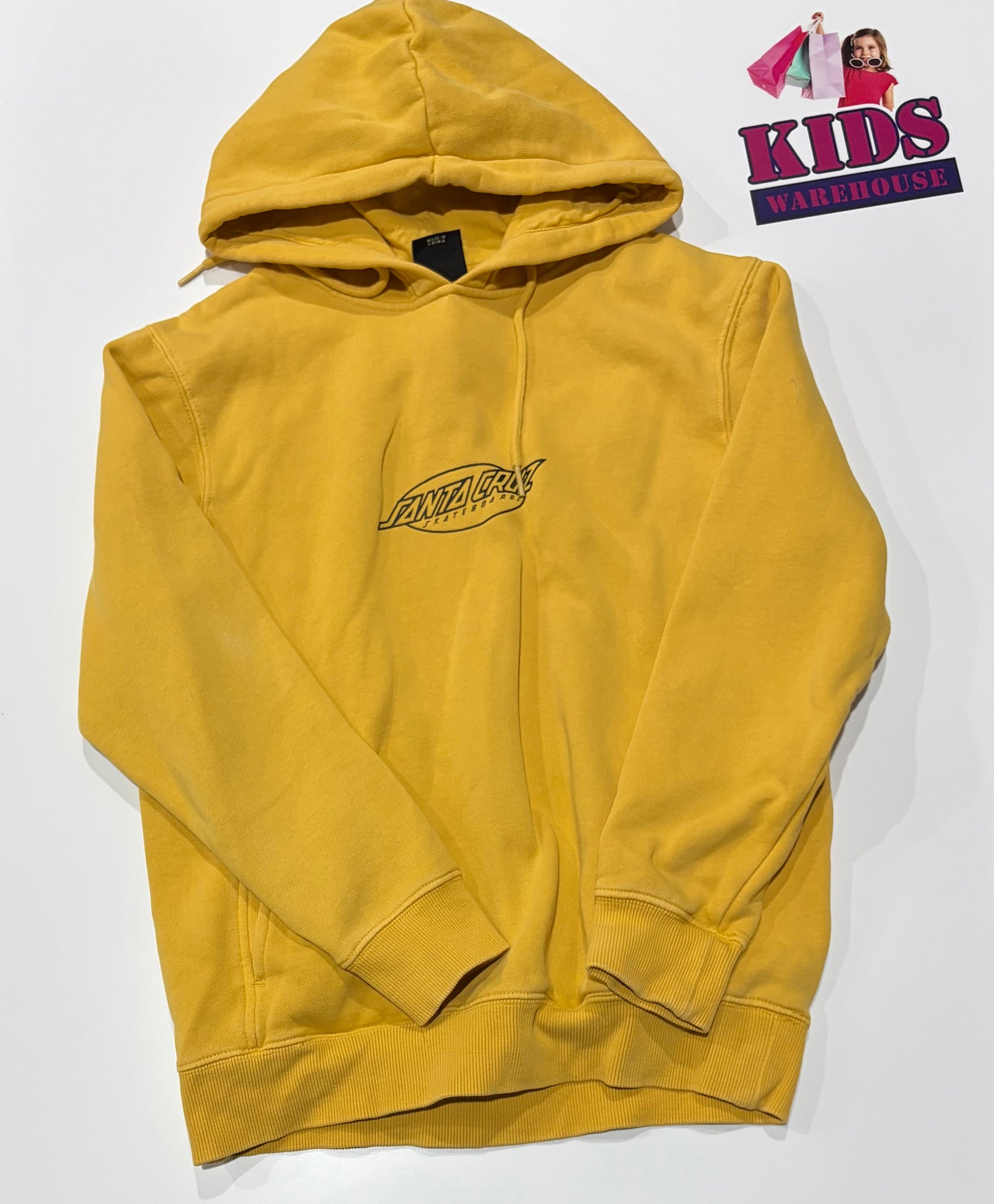 Santa Cruz Yellow Hoodie Size 12