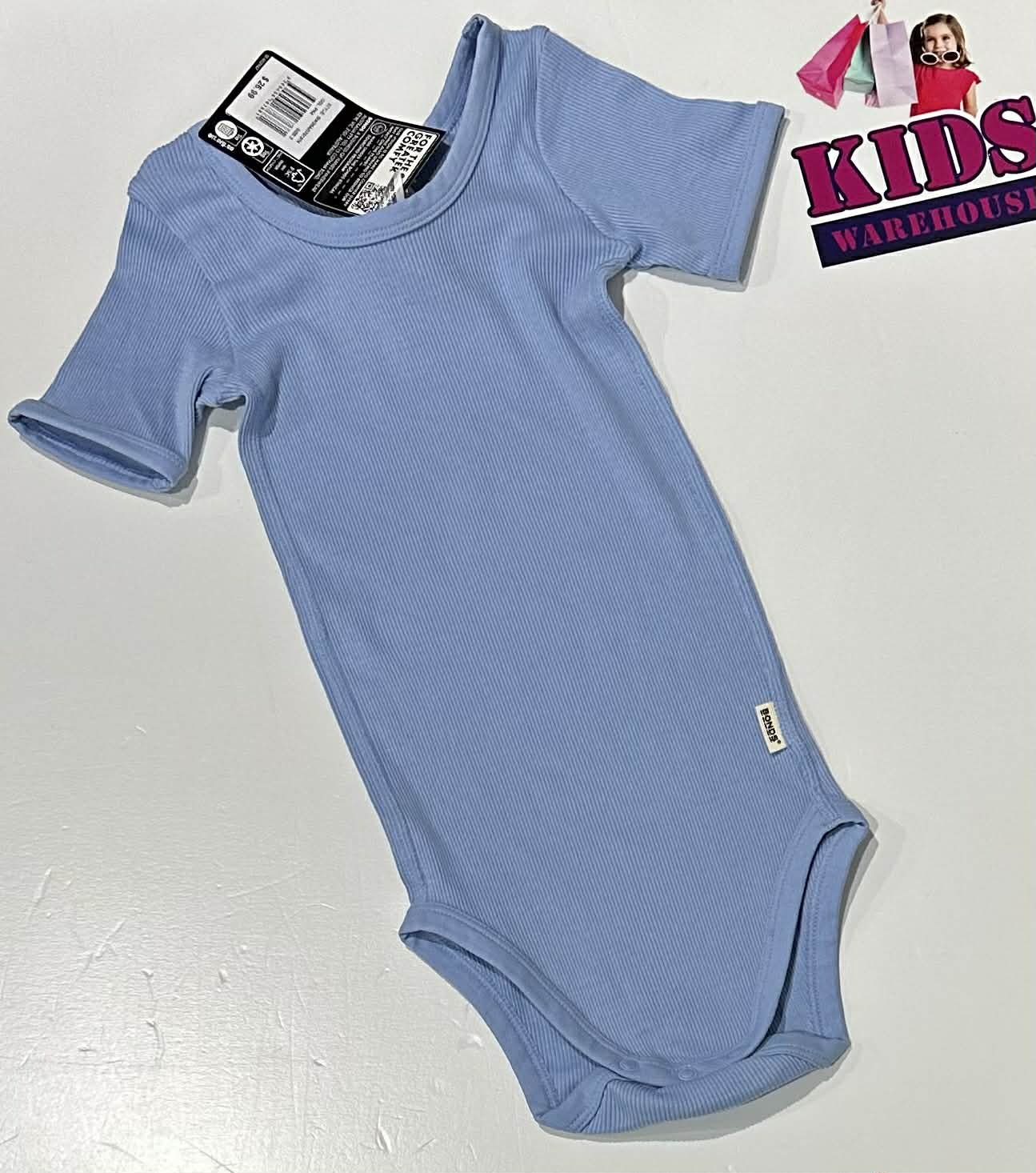 New Bonds Blue Bodysuit Size 2 (RRP $26.99)