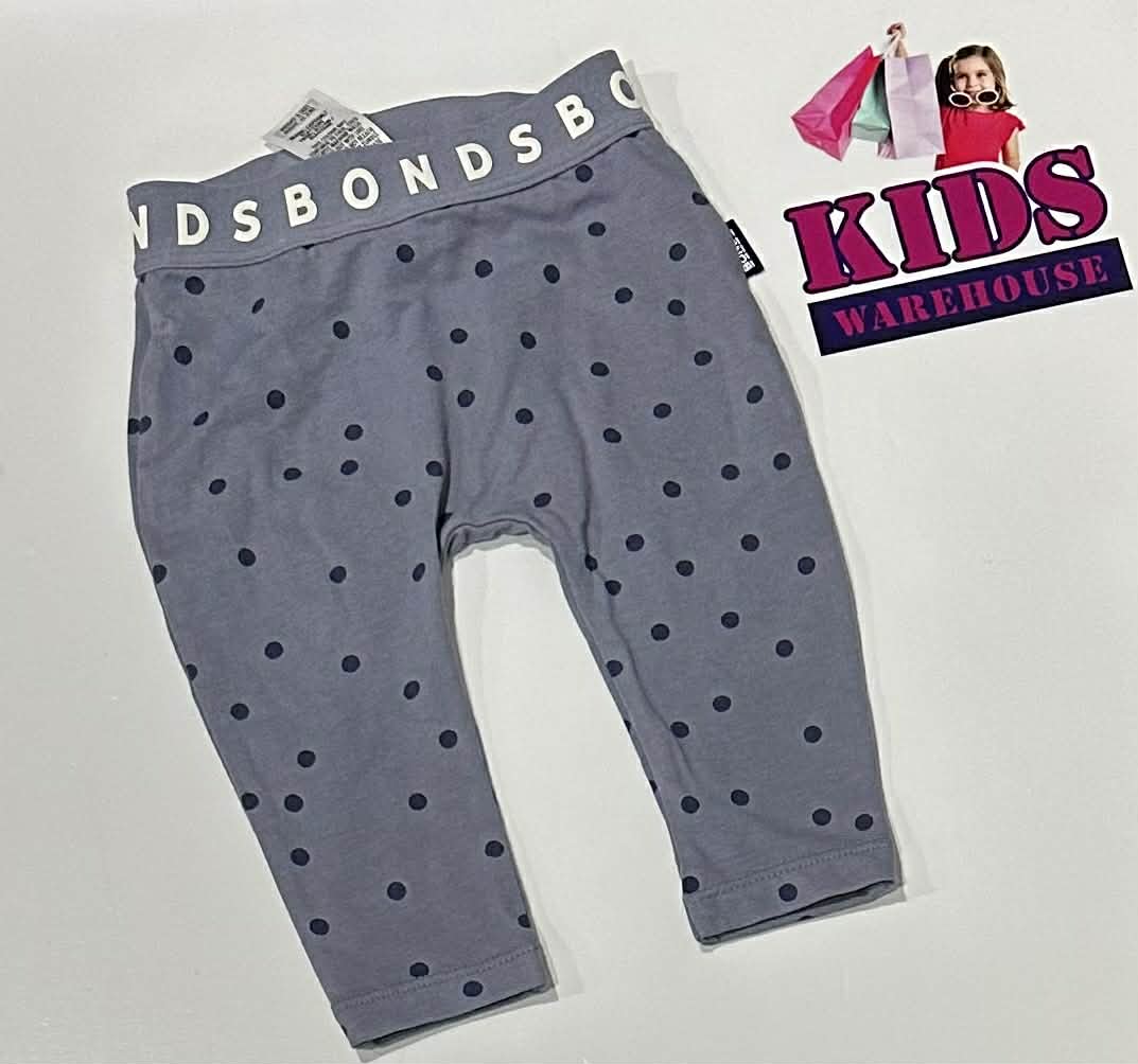 Bonds Blue Leggings With Dot Pattern Size 000