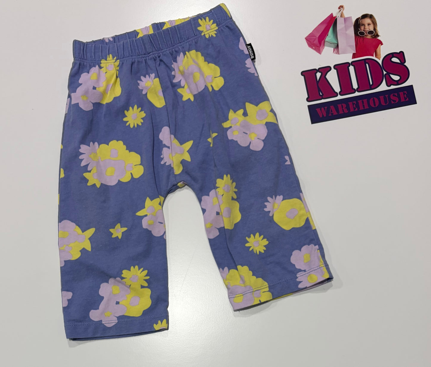 Bonds Blue, Yellow Floral Print Pants Size 0