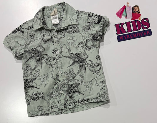 May Gibbs Green Gumnut Babies Print Top Size 2