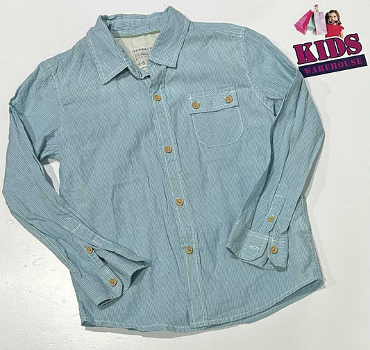 Zara Kids Blue Long Sleeve Top Size 4