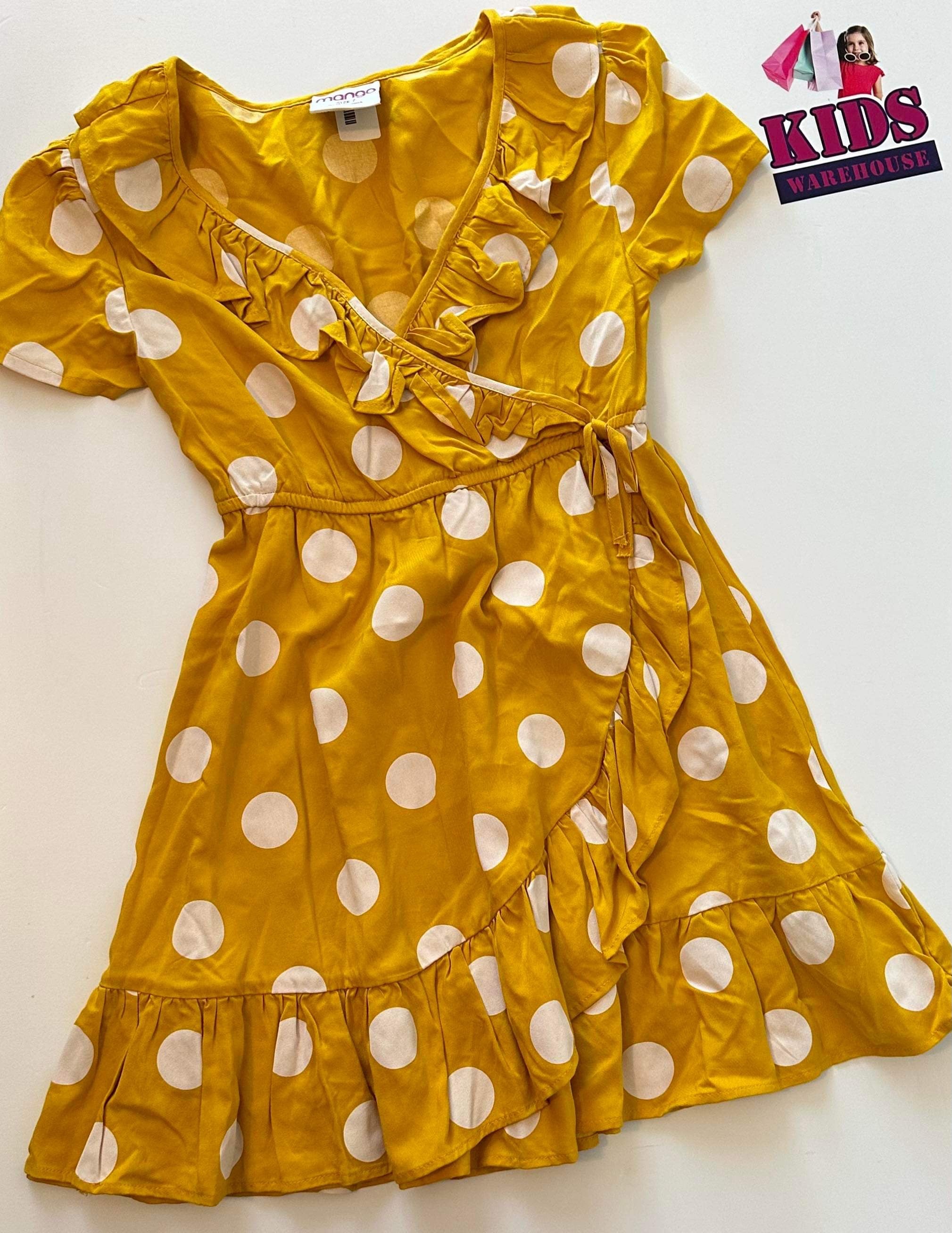 Warehouse yellow spot sales dress