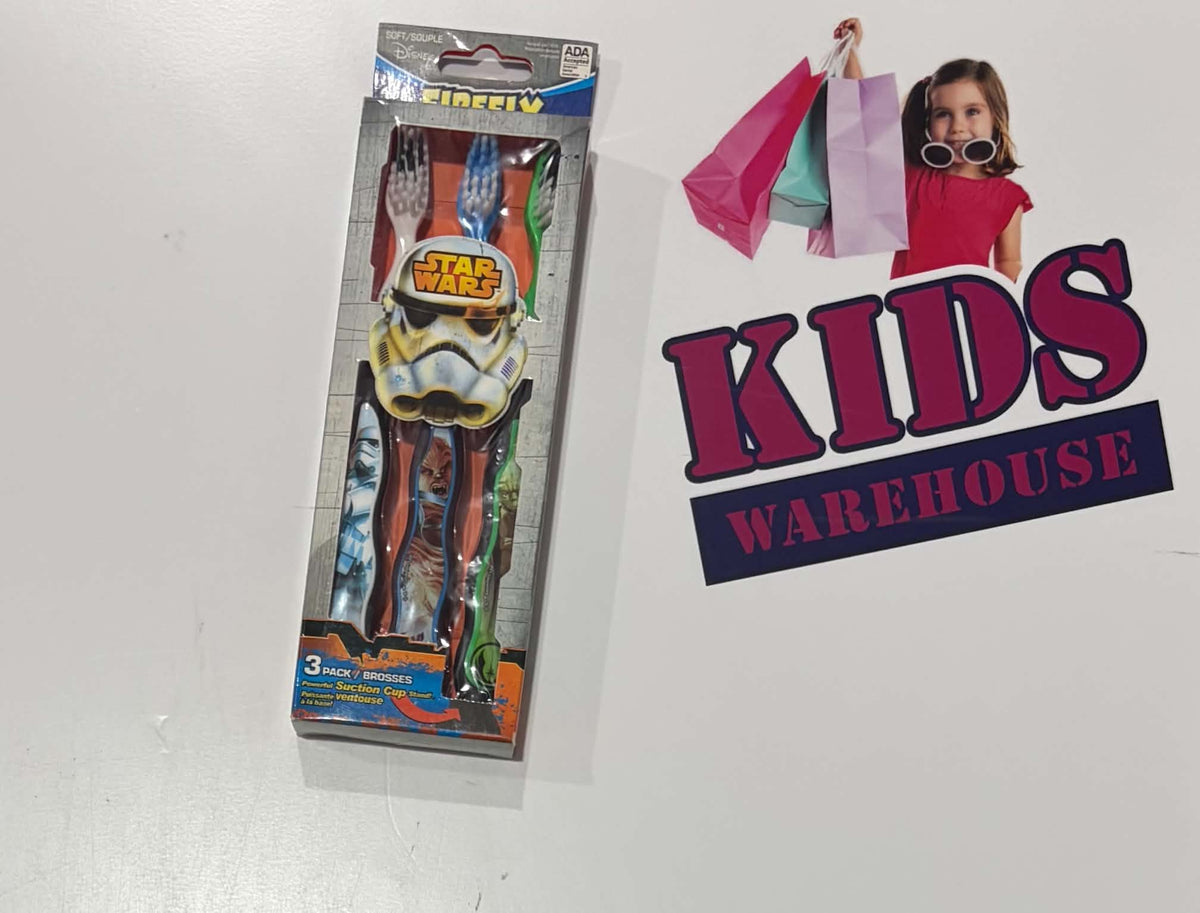Disney 3 Pack Star Wars Themed Kids Toothbrushes
