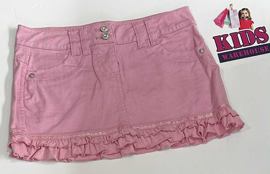 Target Pink Denim Skirt Size 9