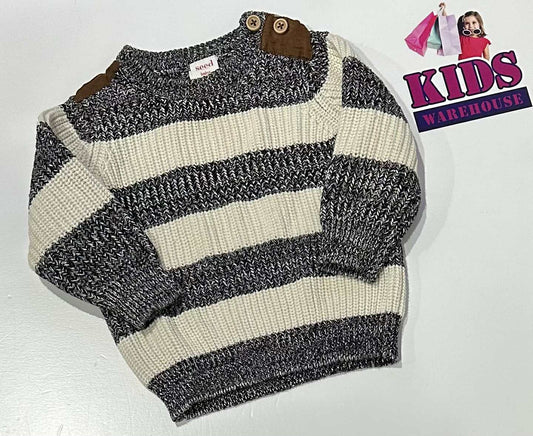 Seed Heritage Black & White Knit Jumper Size 0