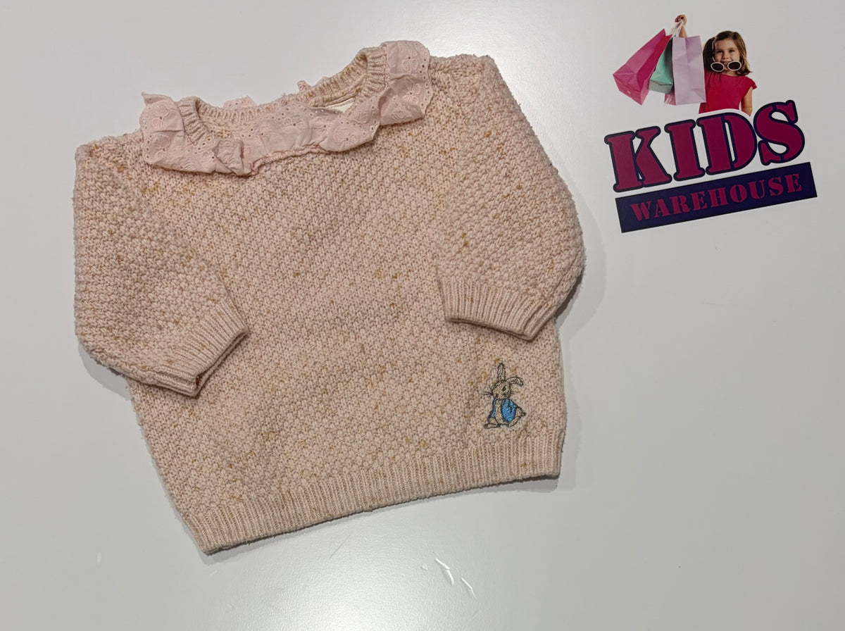 Peter Rabbit Pink Knit Sweater Size 0