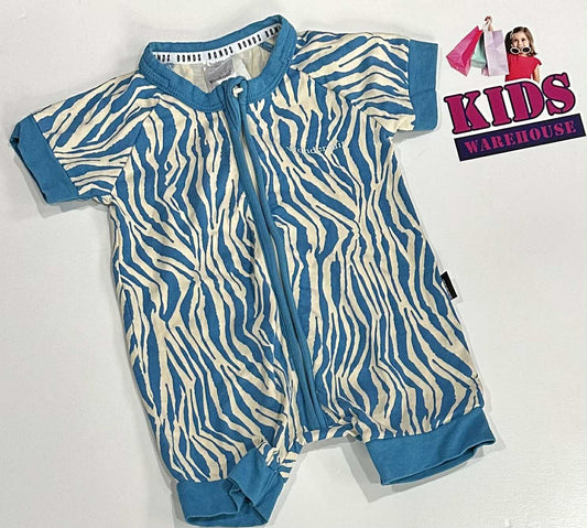 Bonds White & Blue Bodysuit Size 000