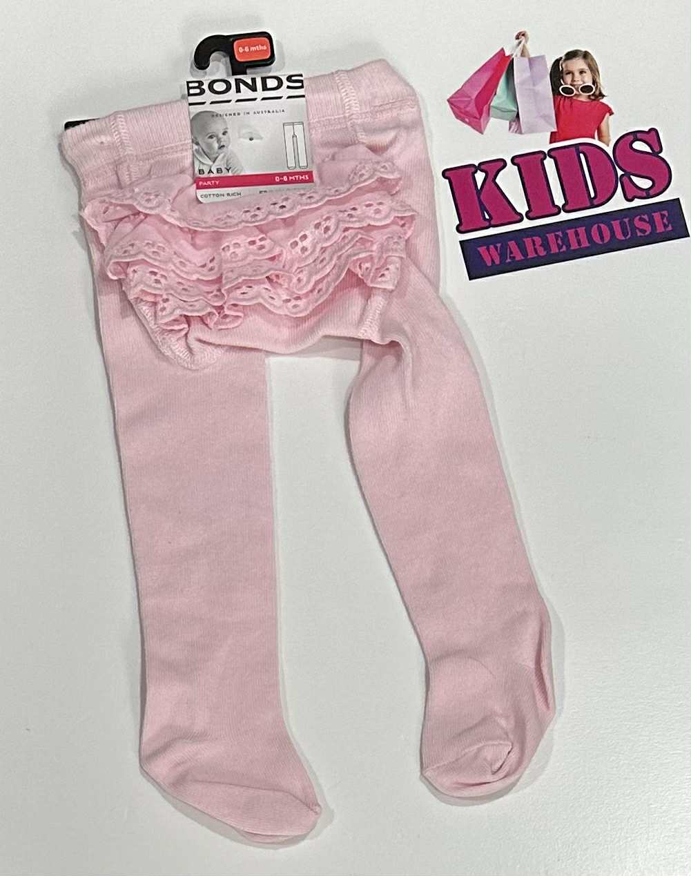 New Bonds Pink Pants With Flaps Size 000 (RRP $12) – Kids Warehouse AU
