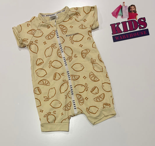 Bonds Yellow, Lemon Print Wondercool Size 0