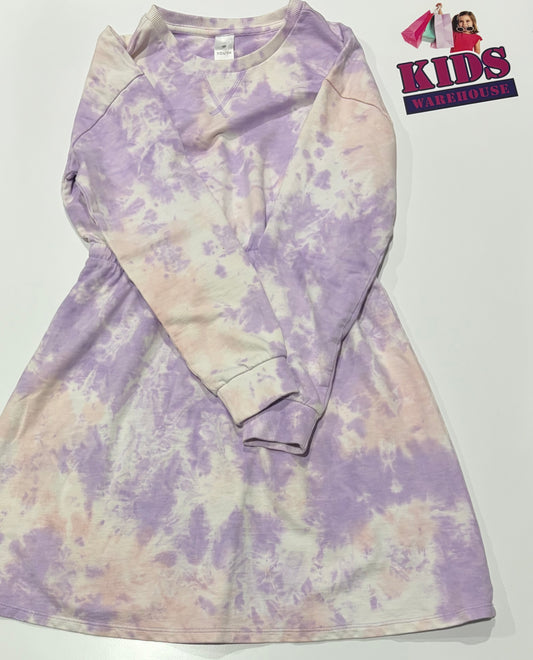 Purple, White Tie Dye Dress Size 12