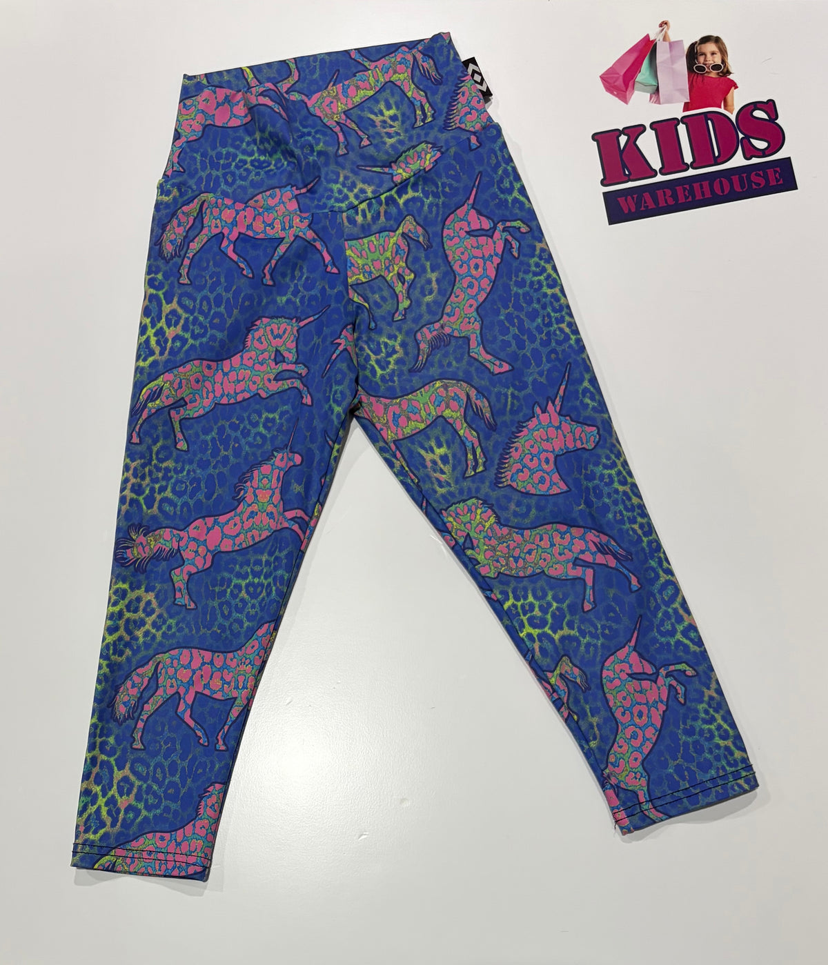 Exotica Kids Blue, Pink Unicorn Pants Size 8
