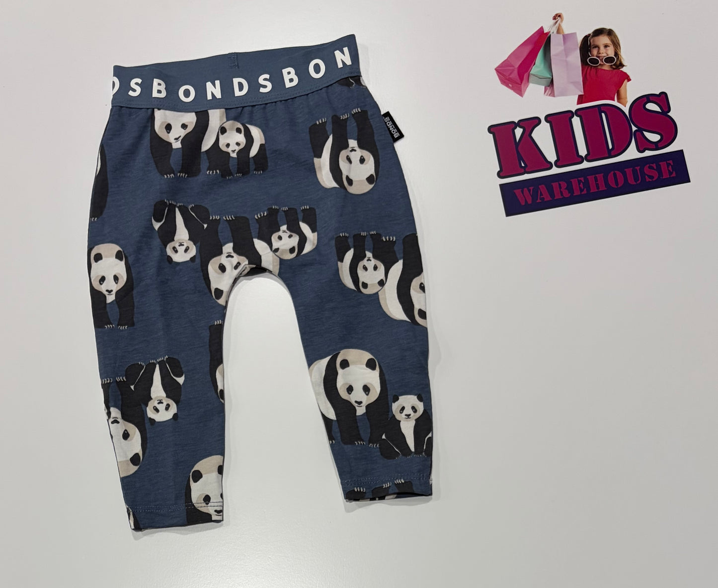 Bonds Navy, Panda Print Pants Size 00