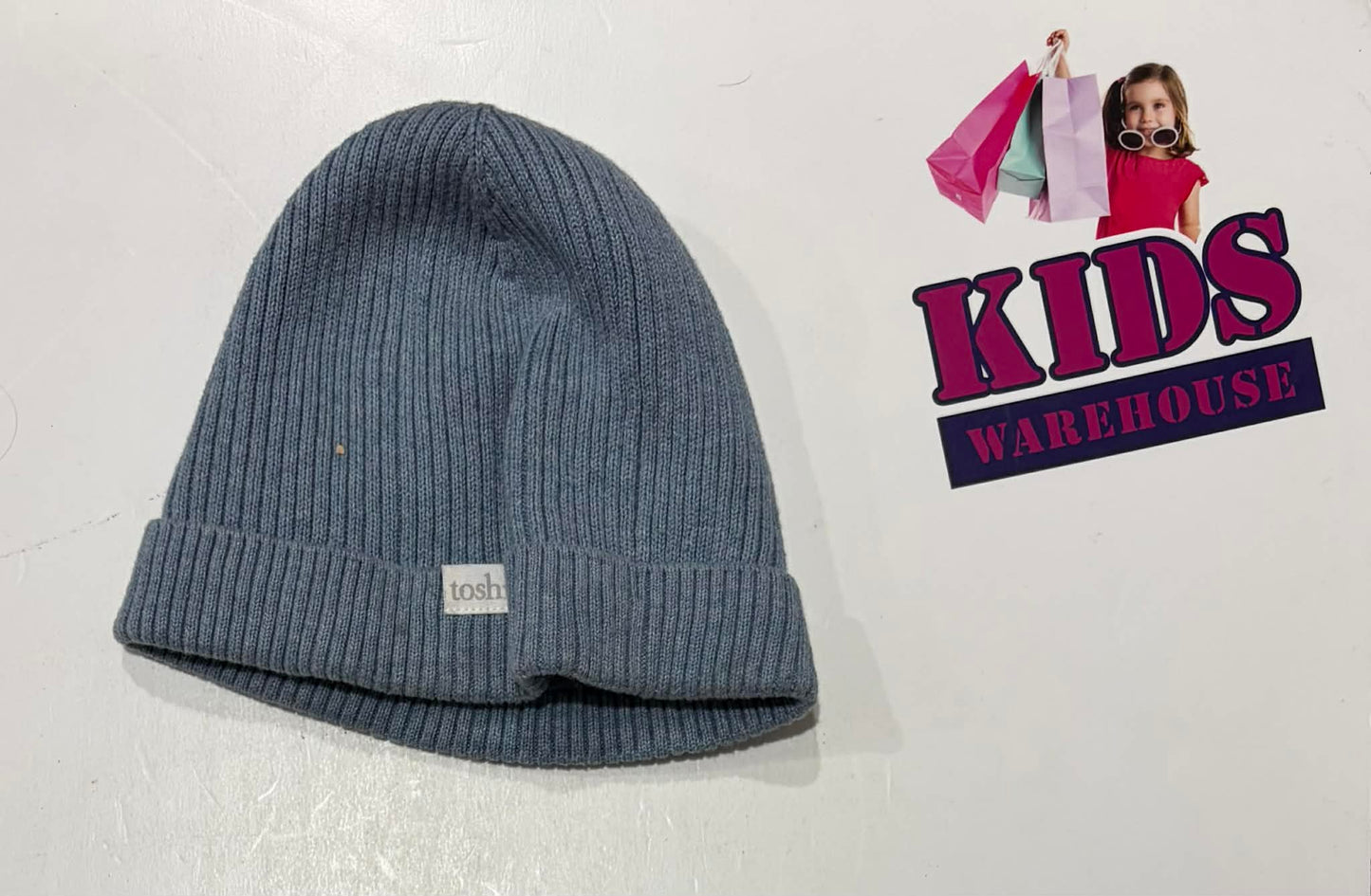 Toshi Organic Blue Knitted Beanie