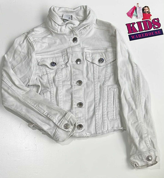 Target White Denim Jacket Size 7