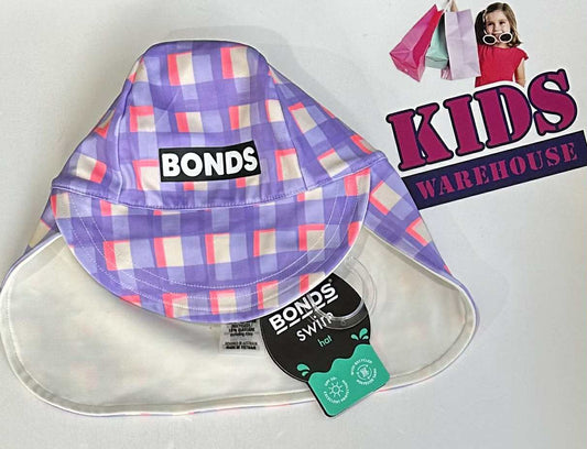 NEW Bonds, Purple, Orange, White Swim Hat Size Small 3-6 Months