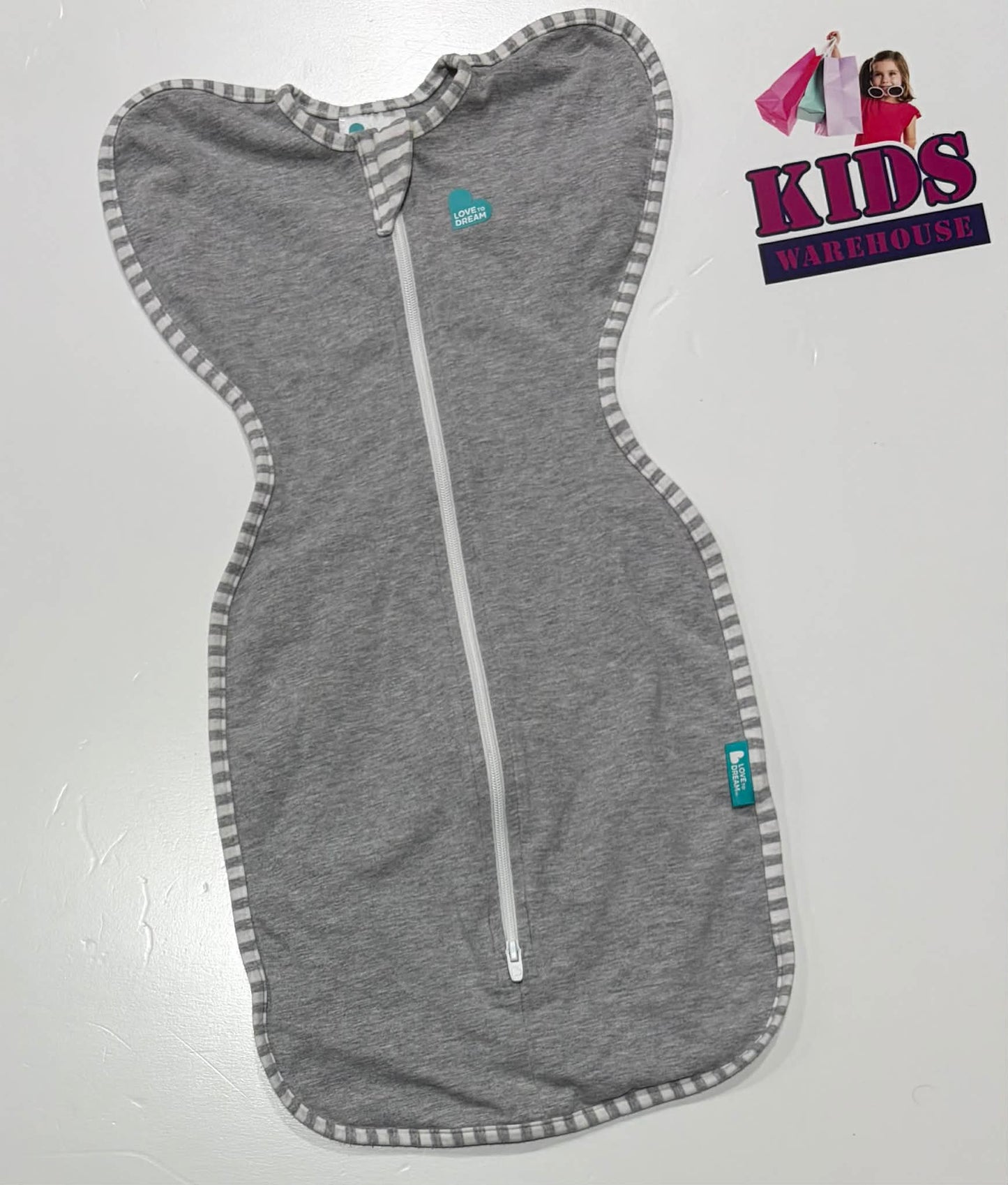 Love To Dream Swaddle Up Grey Size Newborn (2.2-3.8kg) TOG 1