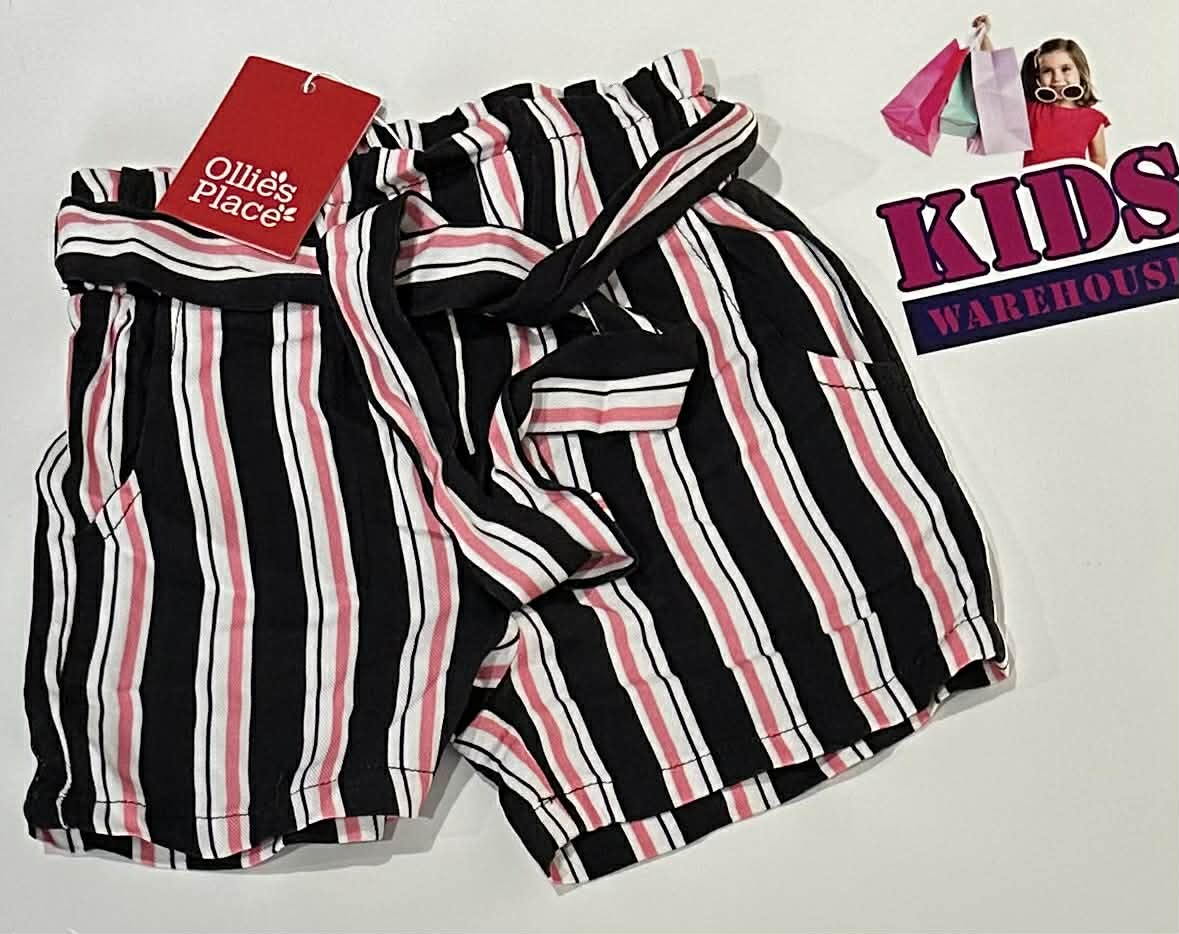 New Ollies Place Black & Pink Shorts Size 3 (RRP $27.99)