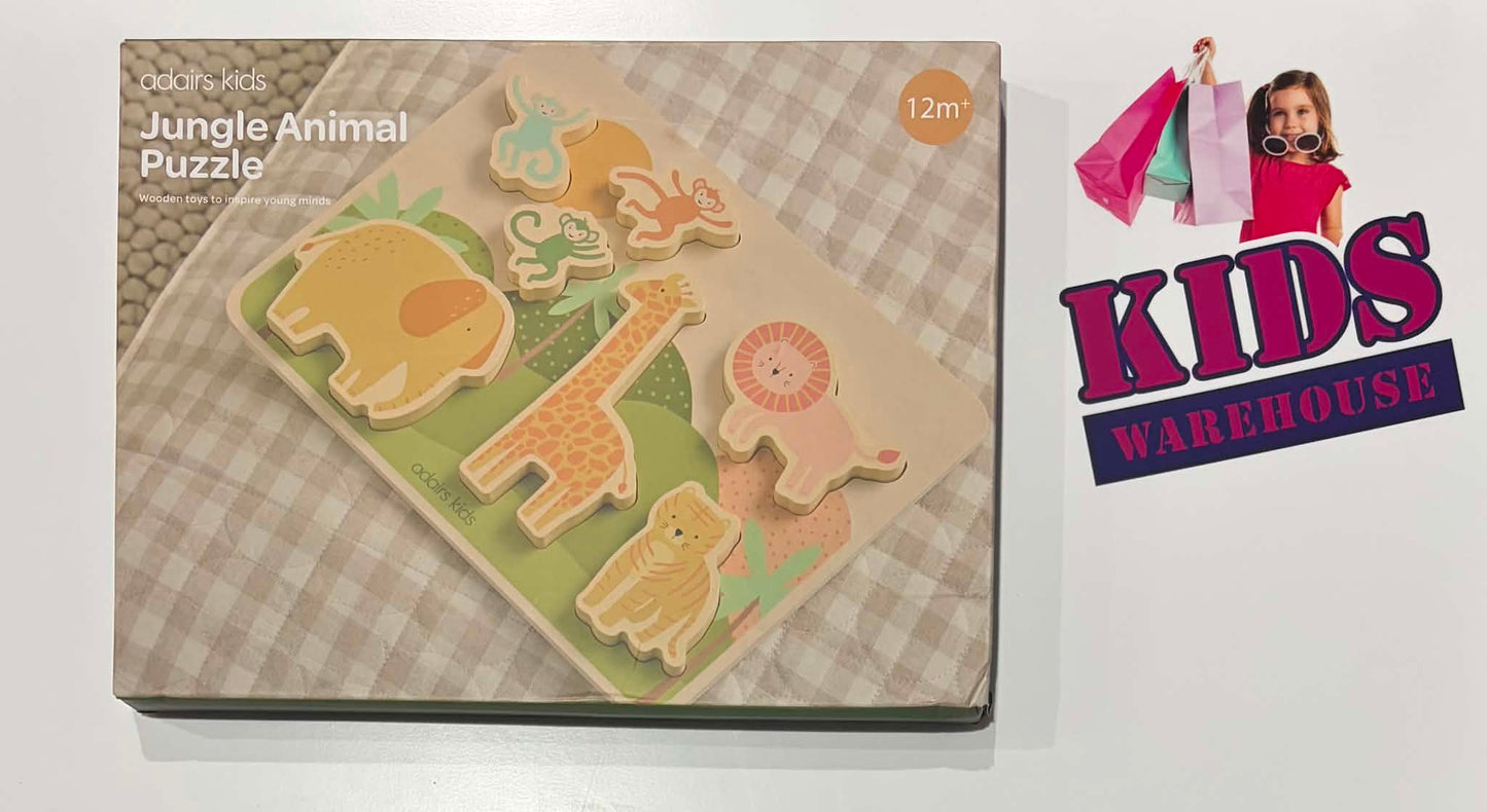 Adairs Kids Wooden Jungle Animal Puzzle
